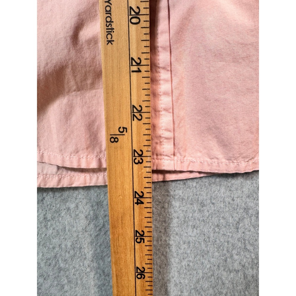 Citizens of Humanity Womens XS Peach Pink Button Down Roll Tab Sleeve Shirt - Picture 5 of 10